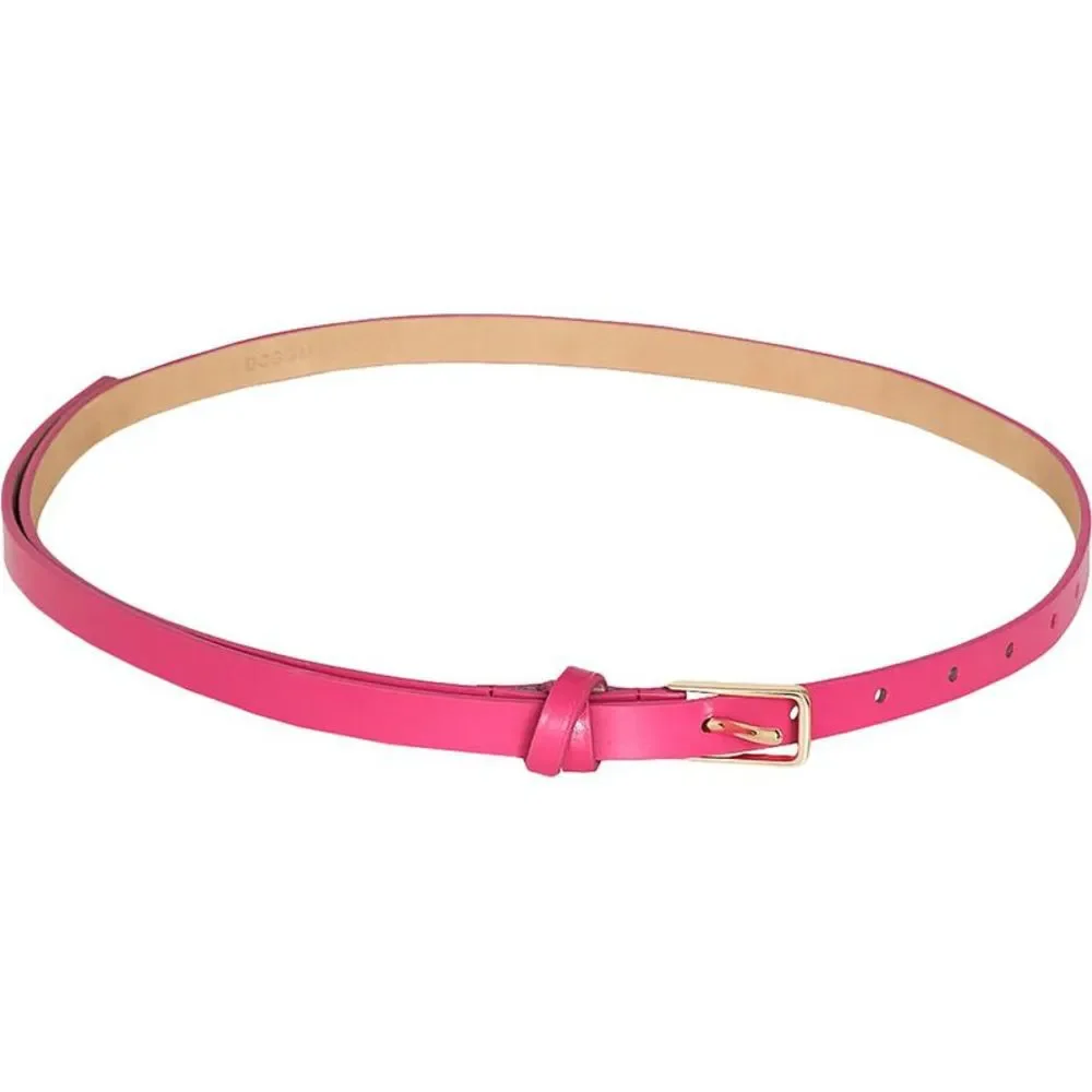 BCBG Max Azria Women's Leather Adjustable Skinny Belt NWT